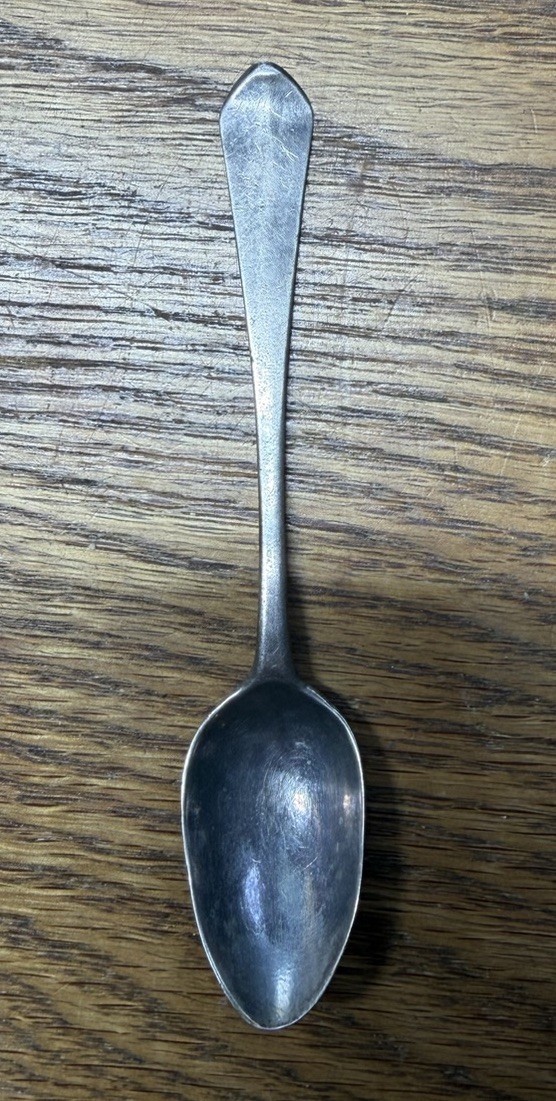 American Coin Silver Coffee Spoon William Cleveland Norwich Ct 18th Century Mono