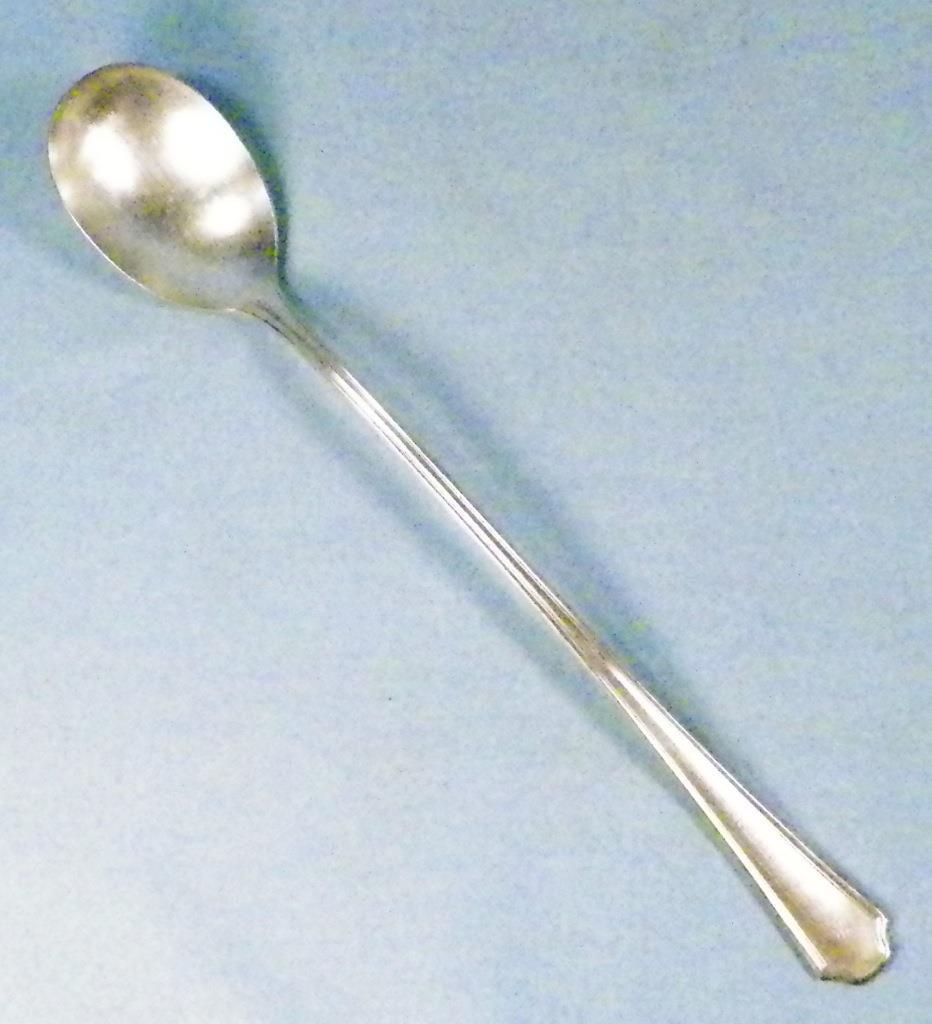 Ice Cream Soda Spoon Silver Rod Stores Silverplate Advertising Oneida Hotel 8in