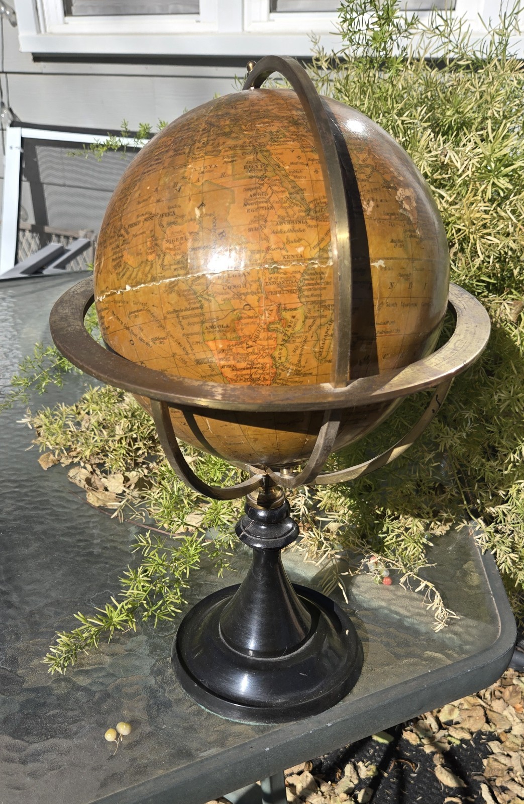 8″ Geographia Terrestrial Globe (1924-1930) Fair Condition