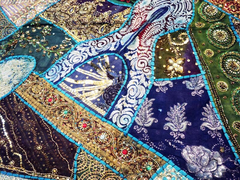 33% Off 60″ India Patchwork bead Tapestry Wall Hanging Vintage Wall Art Tapestry