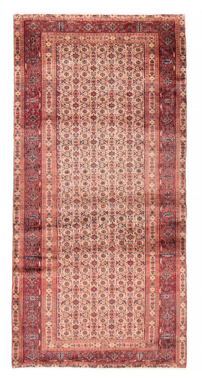 Vintage Hand-Knotted Area Rug 3’5″ x 6’8″ Traditional Oriental Wool Carpet