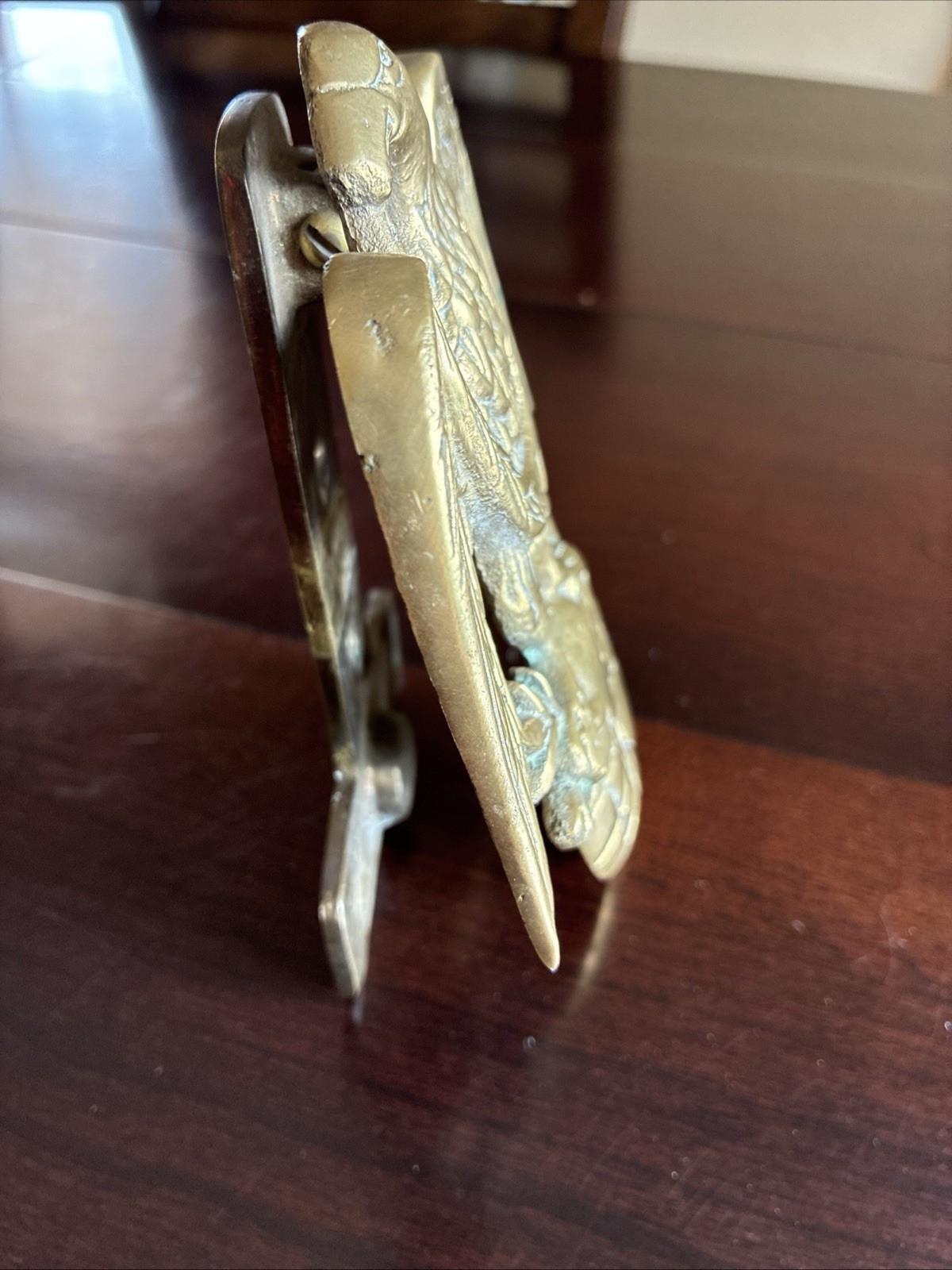 VNTG/Penco/Brass American Eagle Door Knocker/Globe/New Bedford MA/Taiwan/1970s