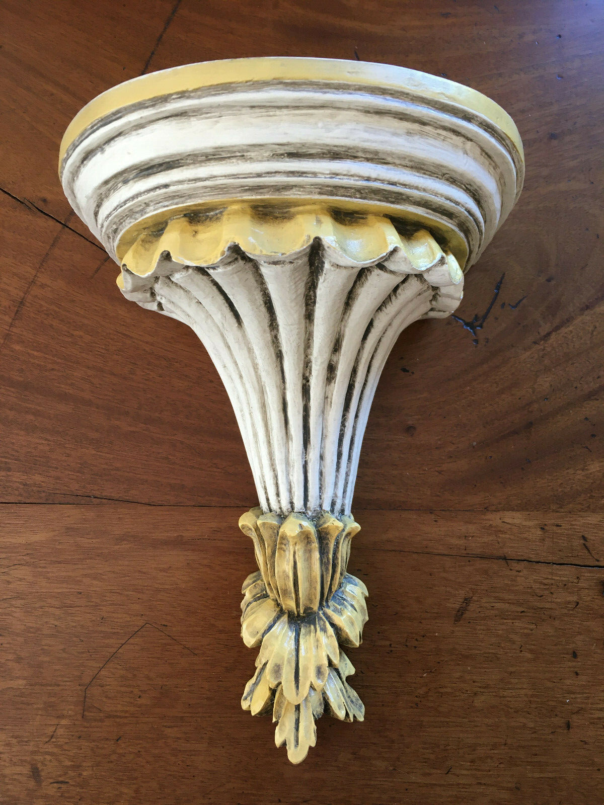 ORNATE CORBEL WALL MOUNT SCONCE BRACKET PLATE SHELF