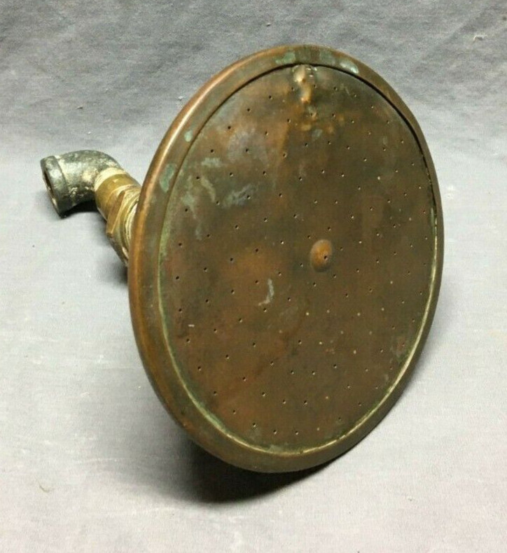 Antique 6″ Nickel Brass Copper Shower Head Old Plumbing Bath Fixture 797-25B