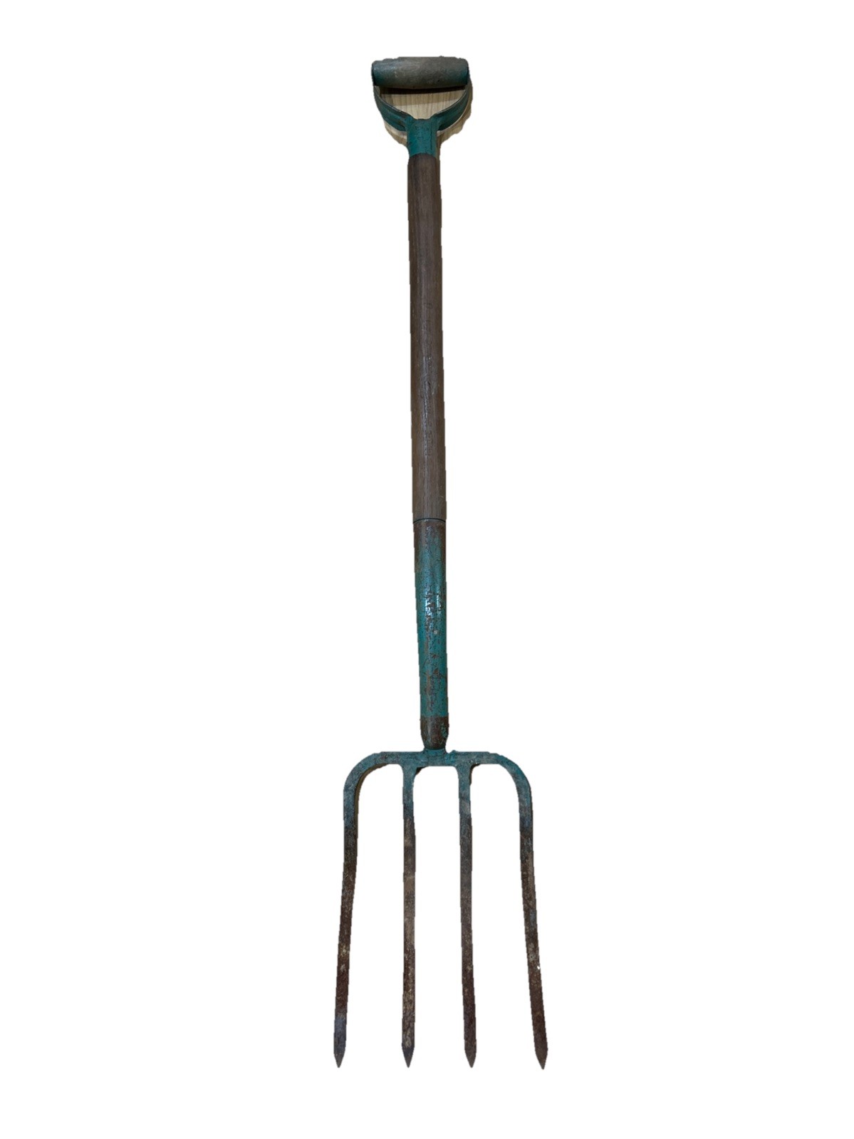 VINTAGE 4 Prong HAY PITCH FORK Wooden Handle Country Tool 41″ Long