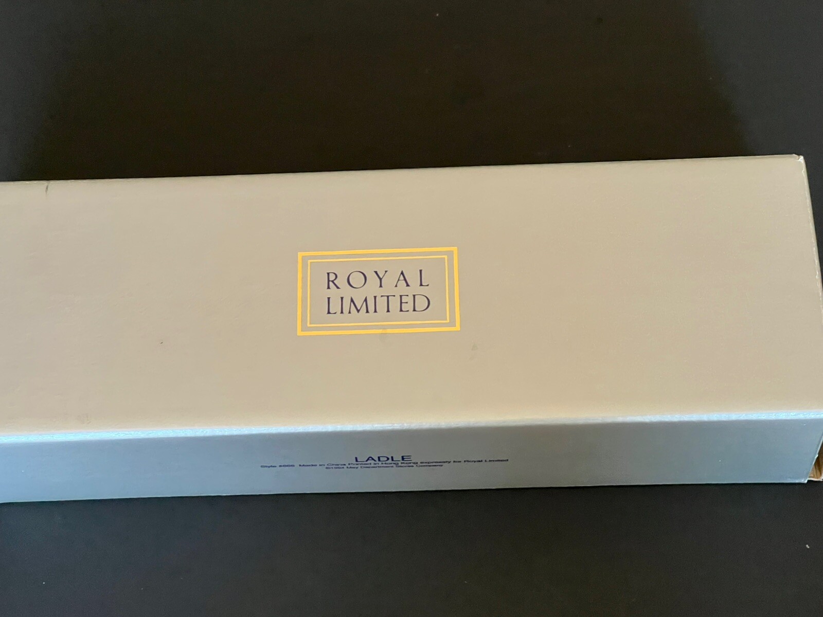 Royal Limited Vintage Silver Plated 13” Ladle In Original Box