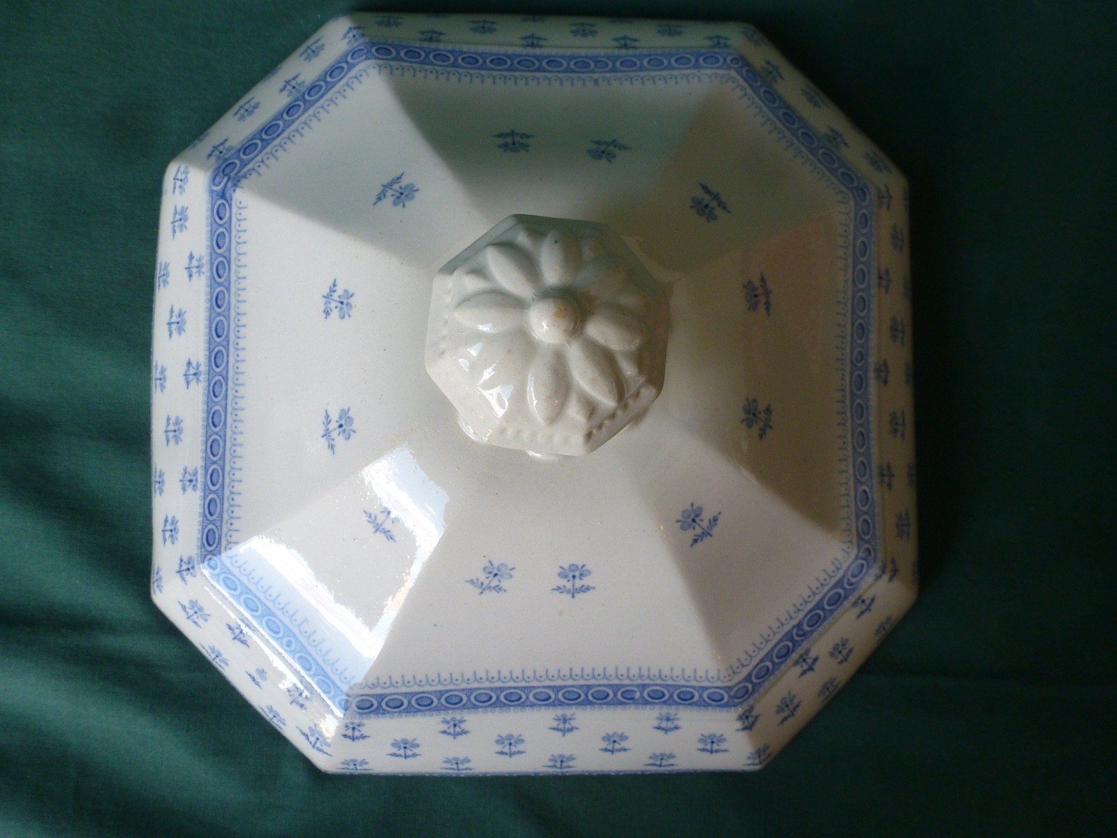 Antique Staffordshire Nov 10 1839 Ridgway Coterie Pattern Covered Vegetable Dish