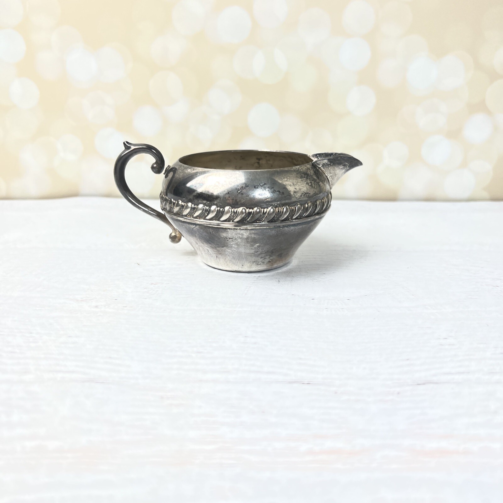 Vintage Sheffield Crown & Shield Marked Silver On Copper sugar bowl with lid