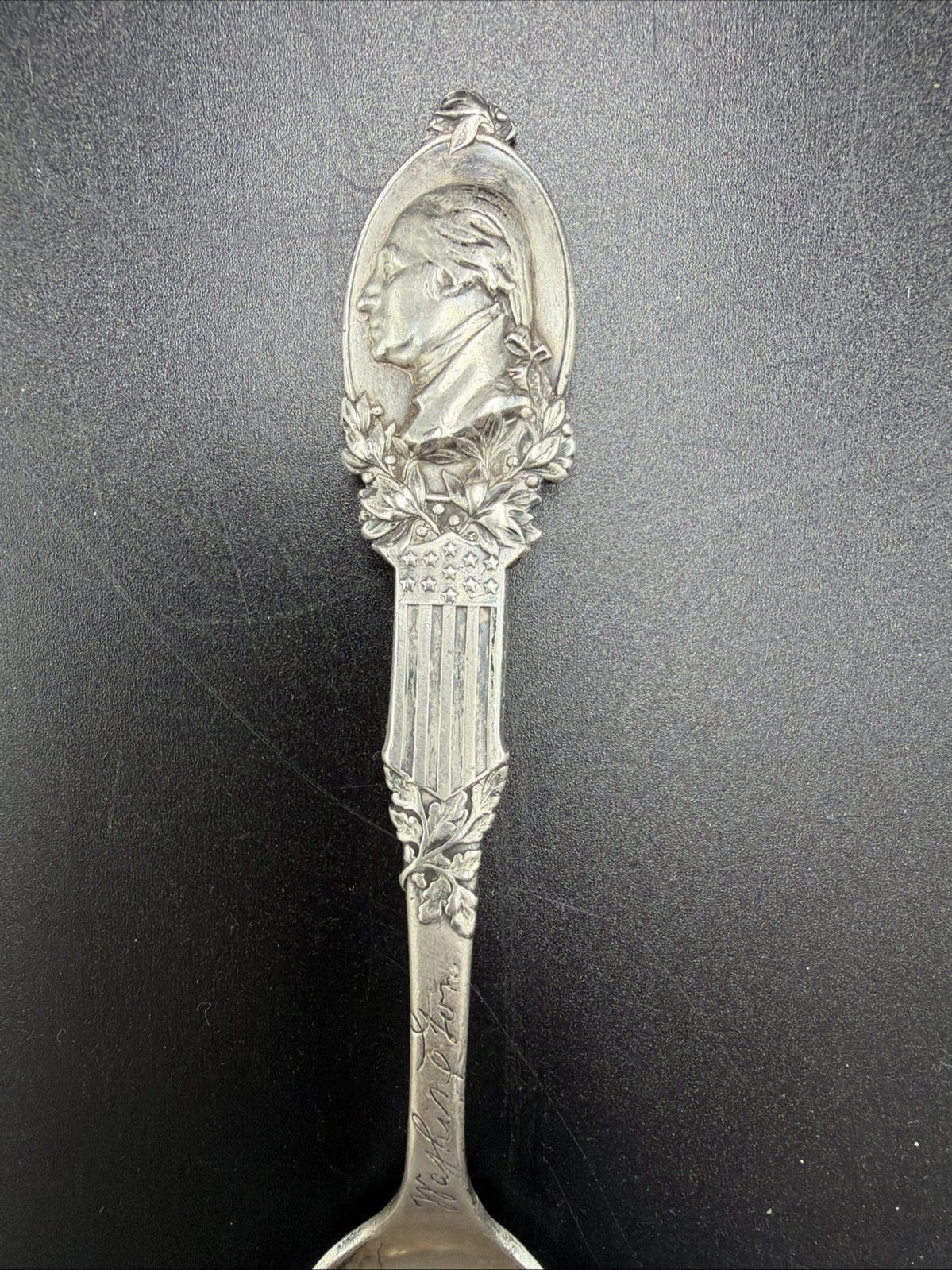 Vintage sterling silver George Washington Teaspoon Stamped 251