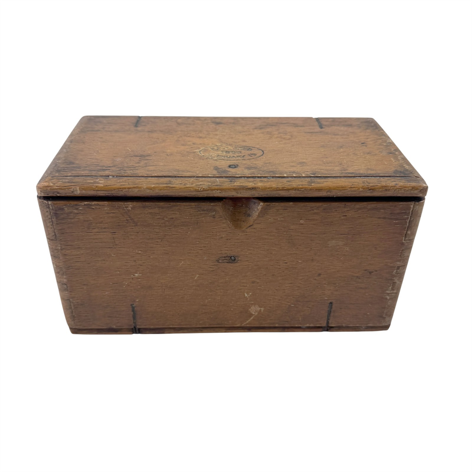 Antique Singer Sewing Machine Attachments & Tools Oak Storage Puzzle Box 1889