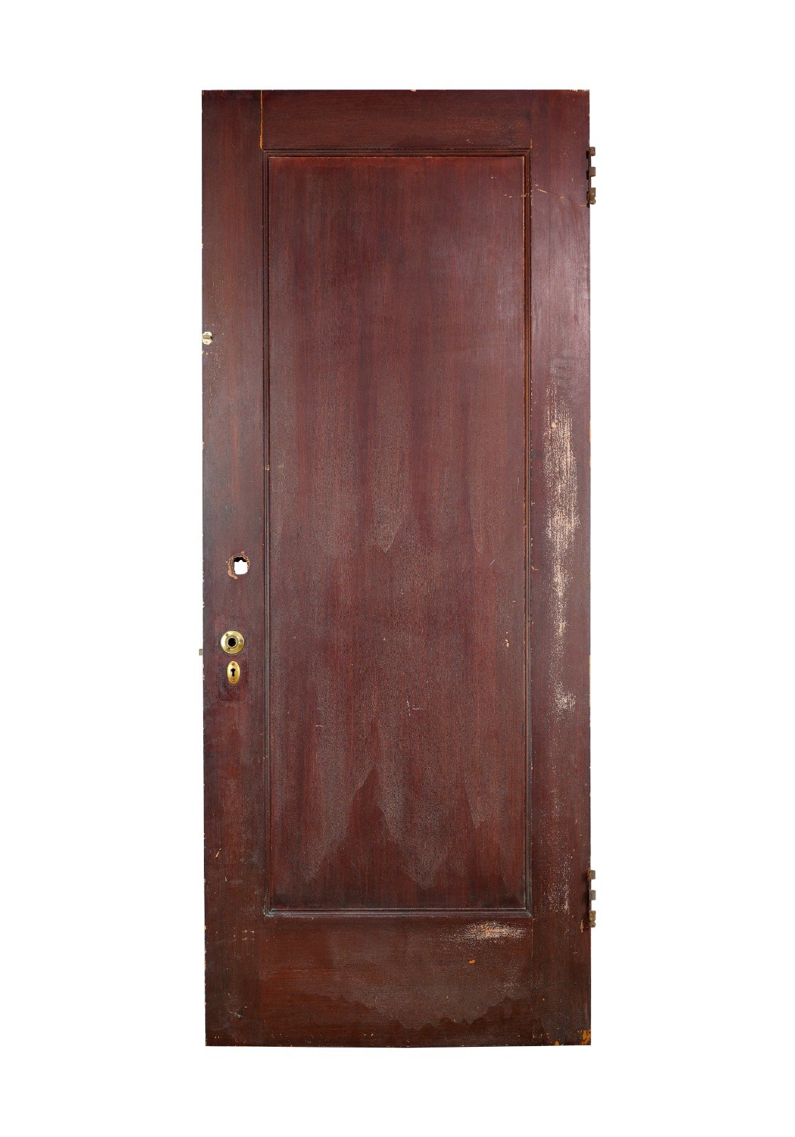 Vintage Dark Tone Birch 1 Pane Privacy Door 78.875 x 32 in.