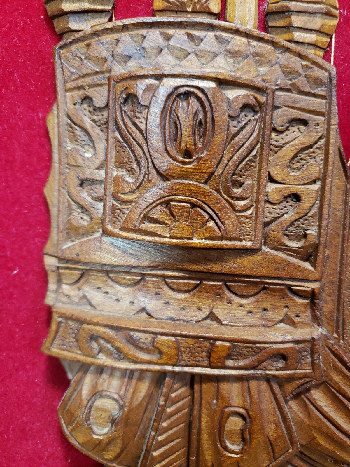 Vintage String Art Ship Wall Hanging Framed Carved Wood Han Palace Art Co Taiwan
