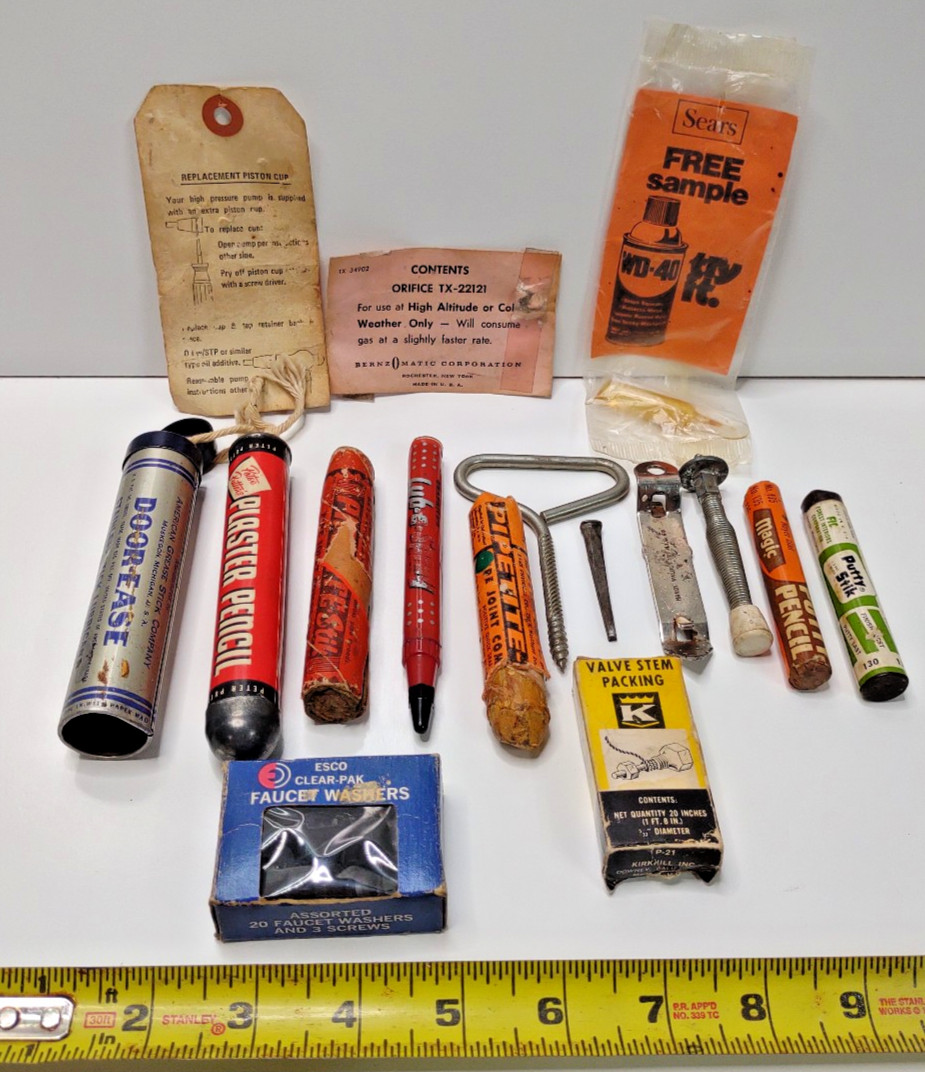 Vintage Home Hardware Lot 1979 WD40 Sample