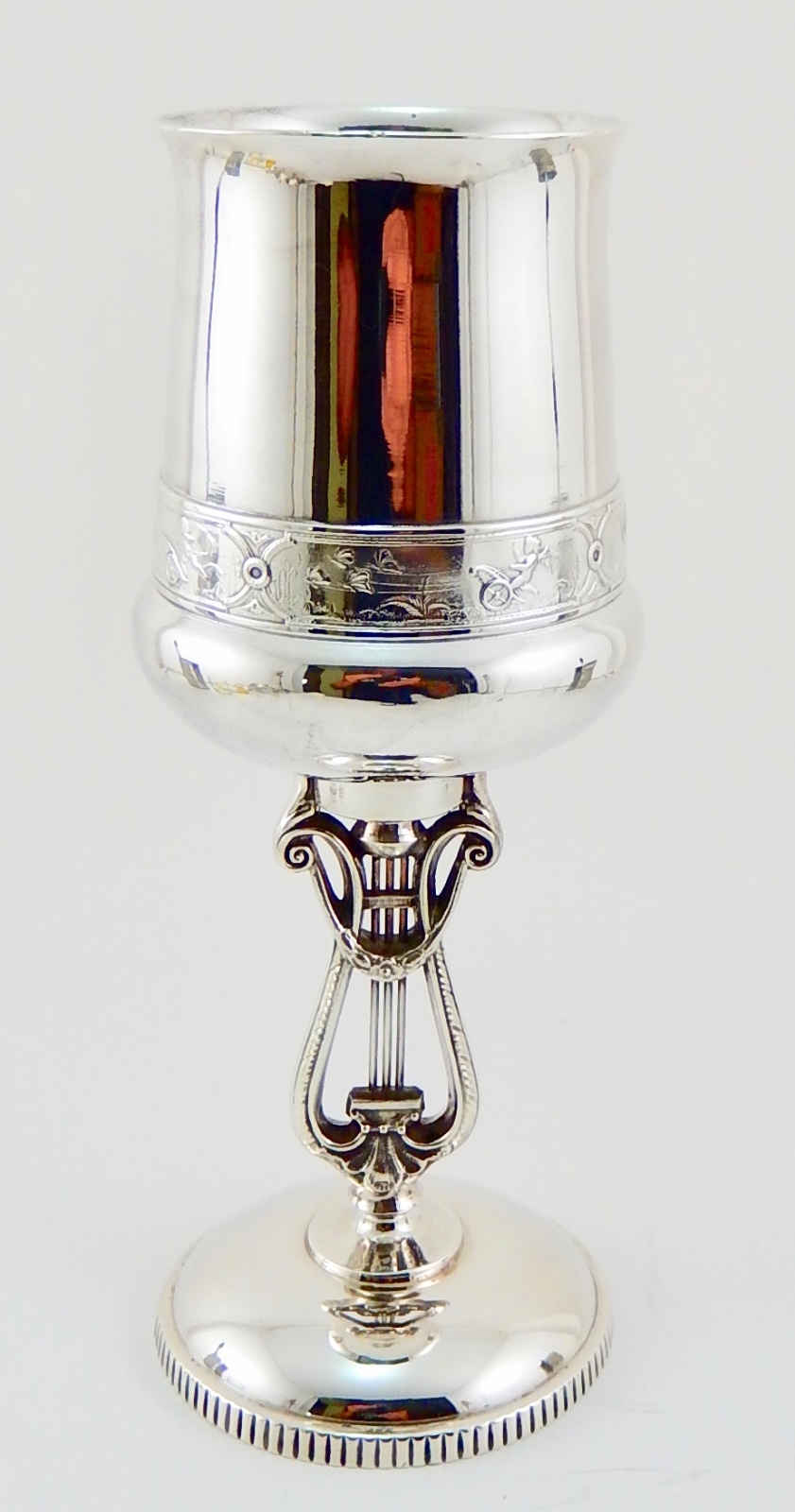 Antique Reed & Barton Silver Plate Open Spooner. #1610. Replated.