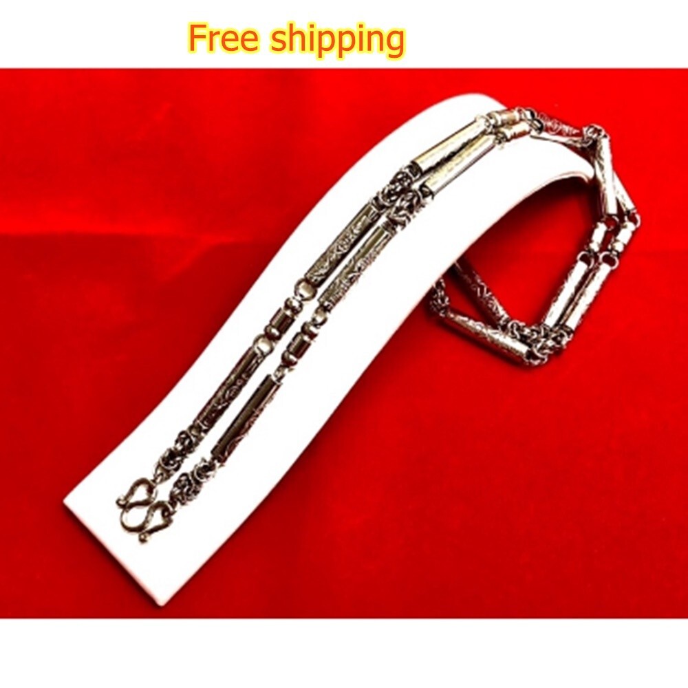 Necklace Mantra Talisman Stainless Chain Thai Buddha Length 26″ inch Amulet