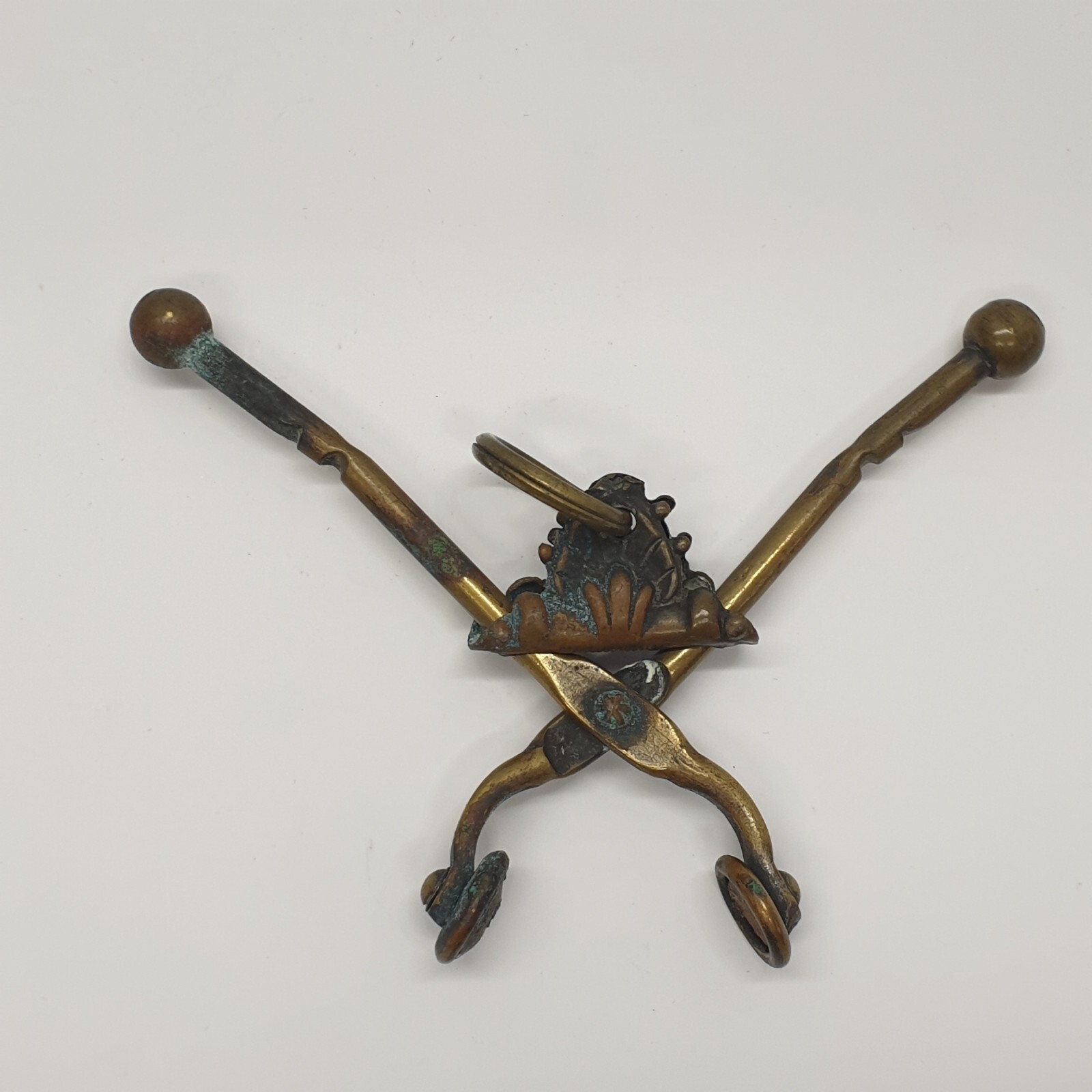 Antique Victorian Skirt Lifter Brass Fyfe Patent Shell Design