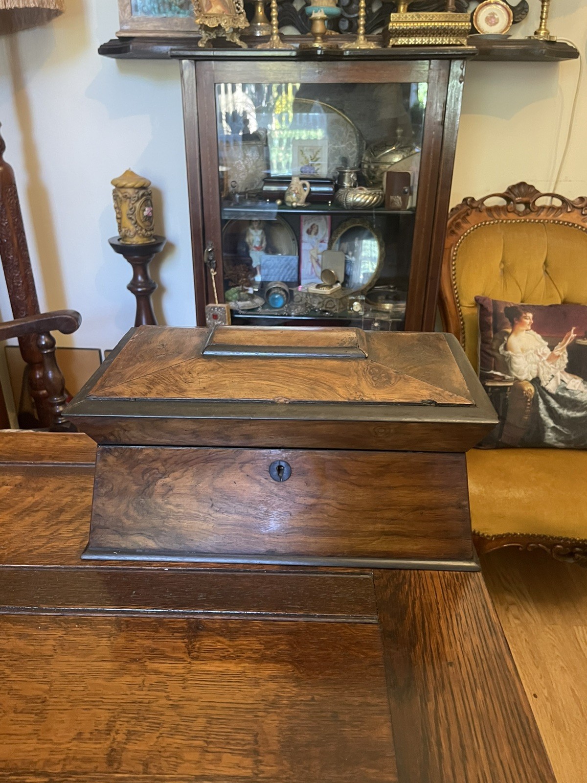 c.1870 Georgian Wood Tea Caddy