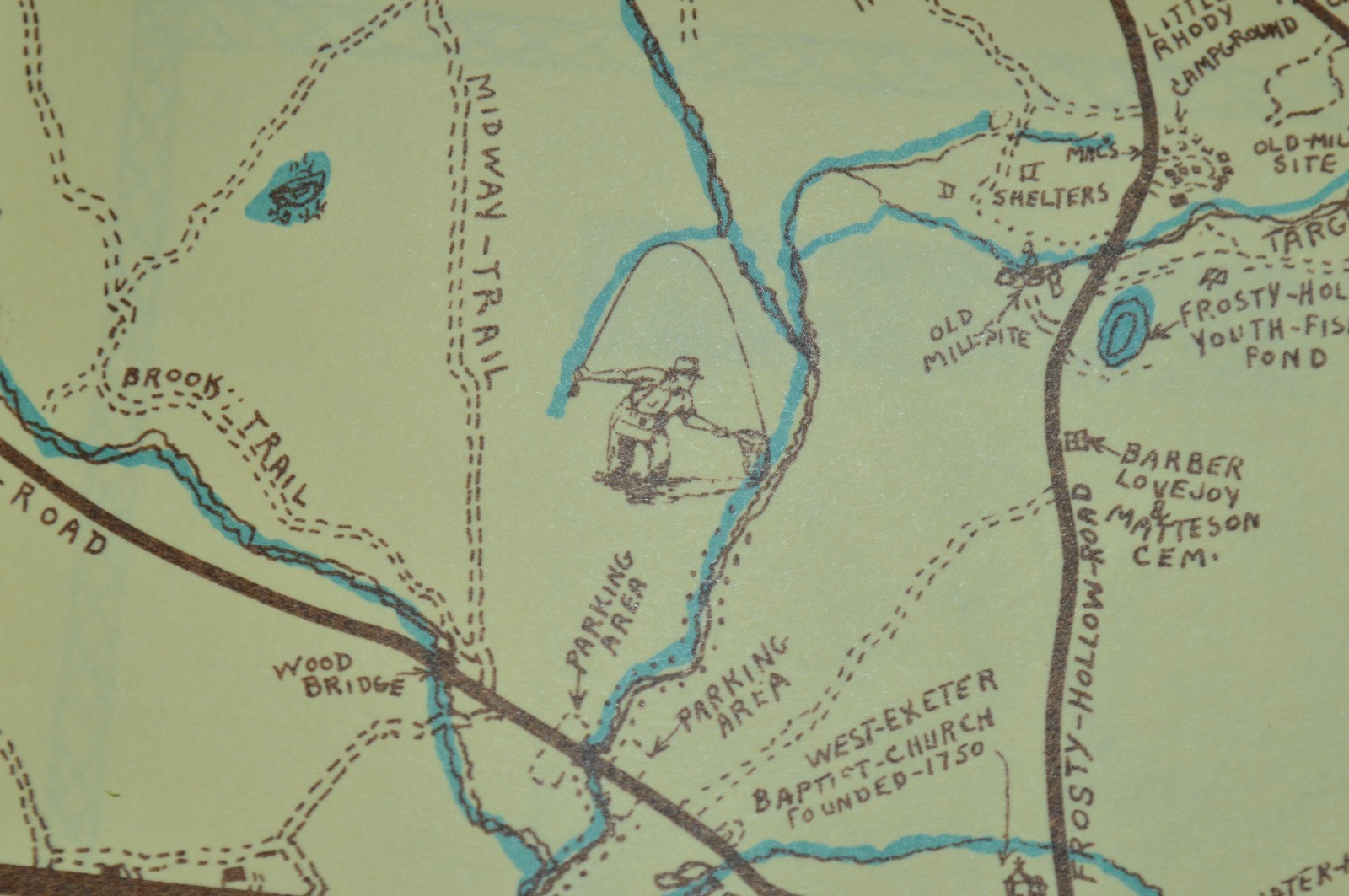 George E Matteson Original Map West Greenwich Rhode Island Cartography 1966