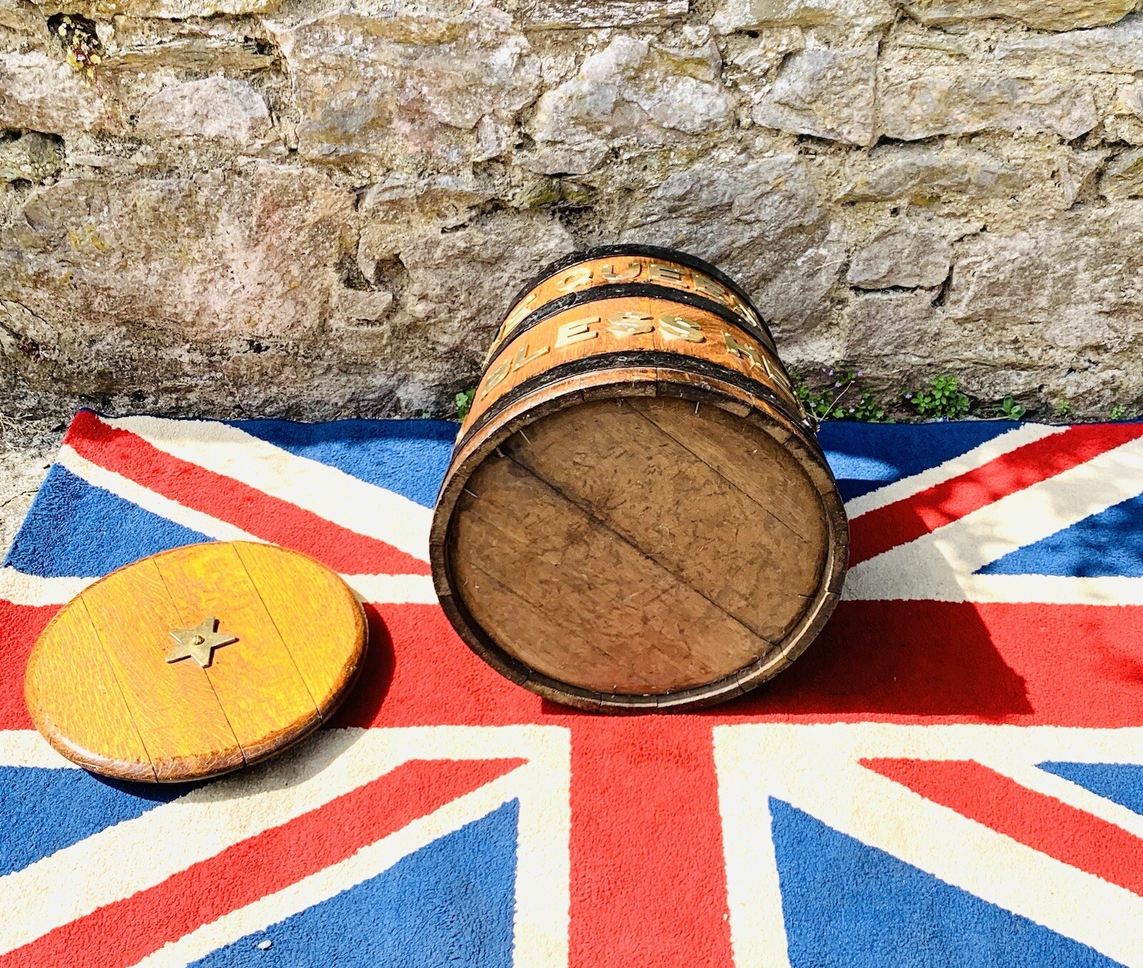 Amazing Genuine Victorian Royal Navy Rum Ration Grog Tub or Barrel (c.1890)