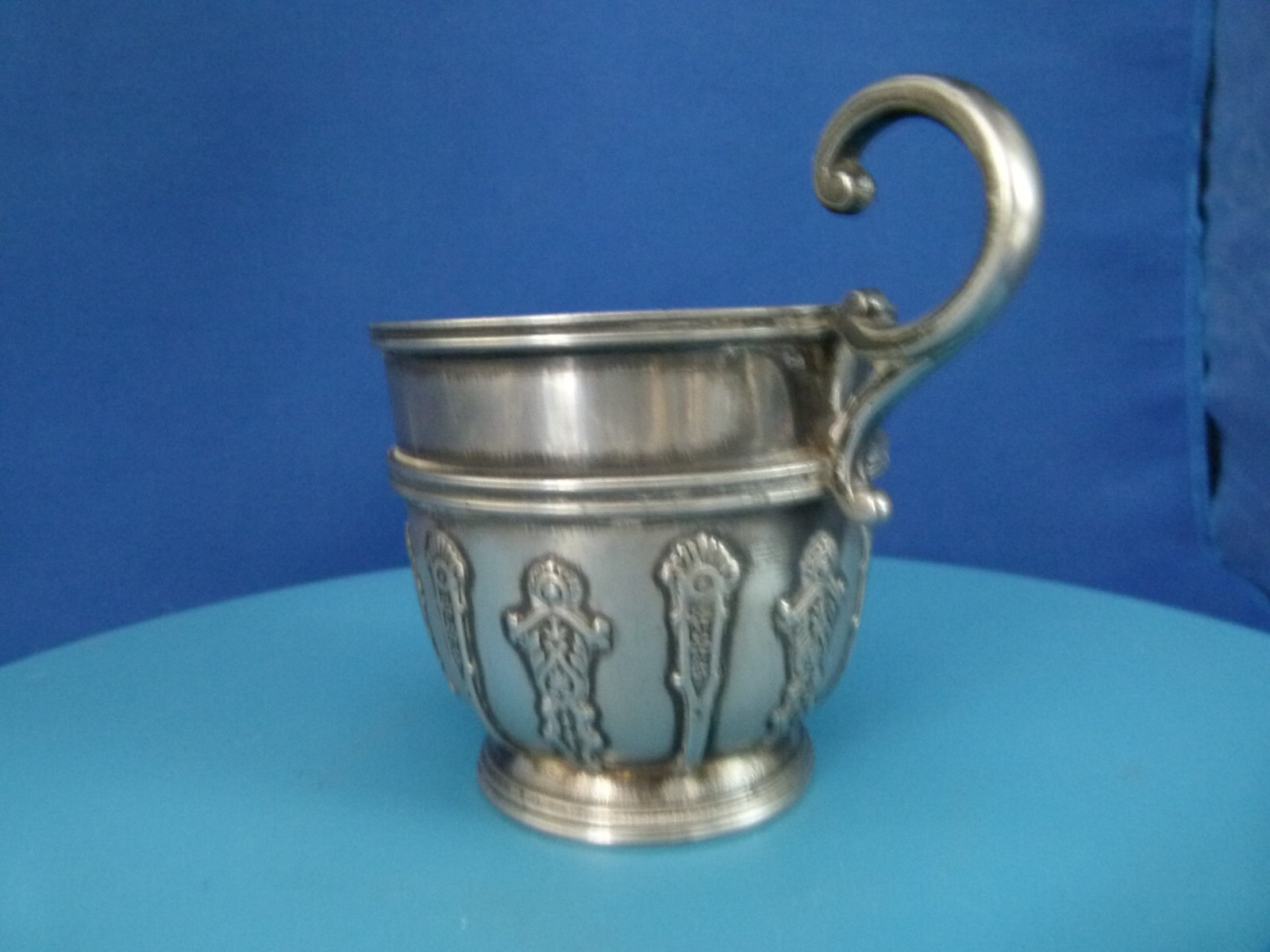 James dixon and sons epbm pewter jug no.8809 trumpet/cornet mark
