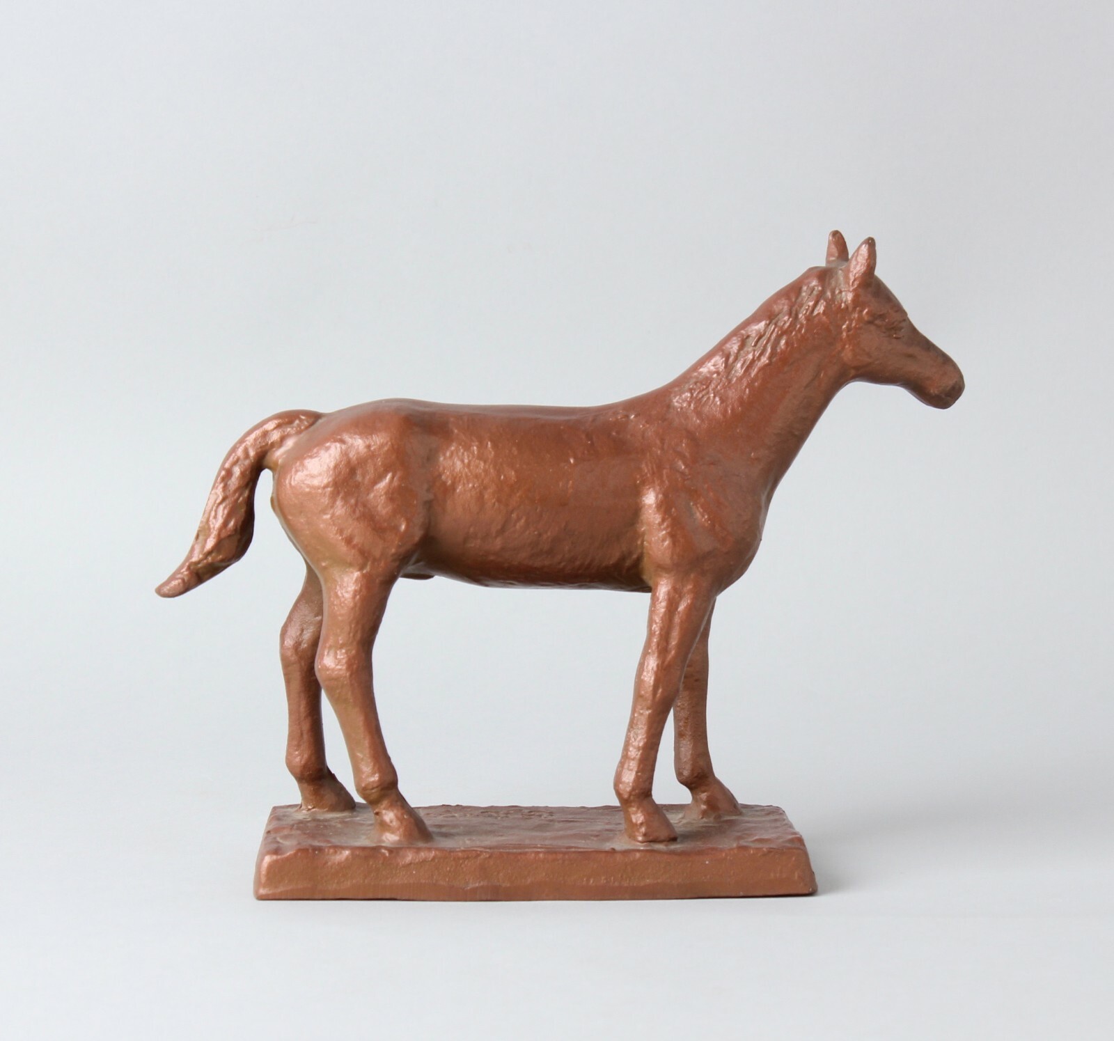 Horse iron sculpture object by a well known Japanese Metal artist FF3