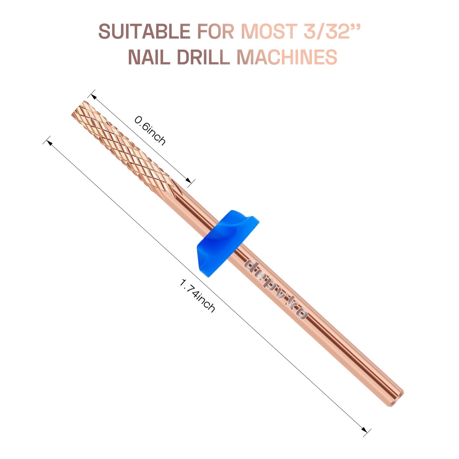 Professional Cuticle Nail Drill Bits: 2Pcs 3/32 Inch Carbide Cuticle Remover …