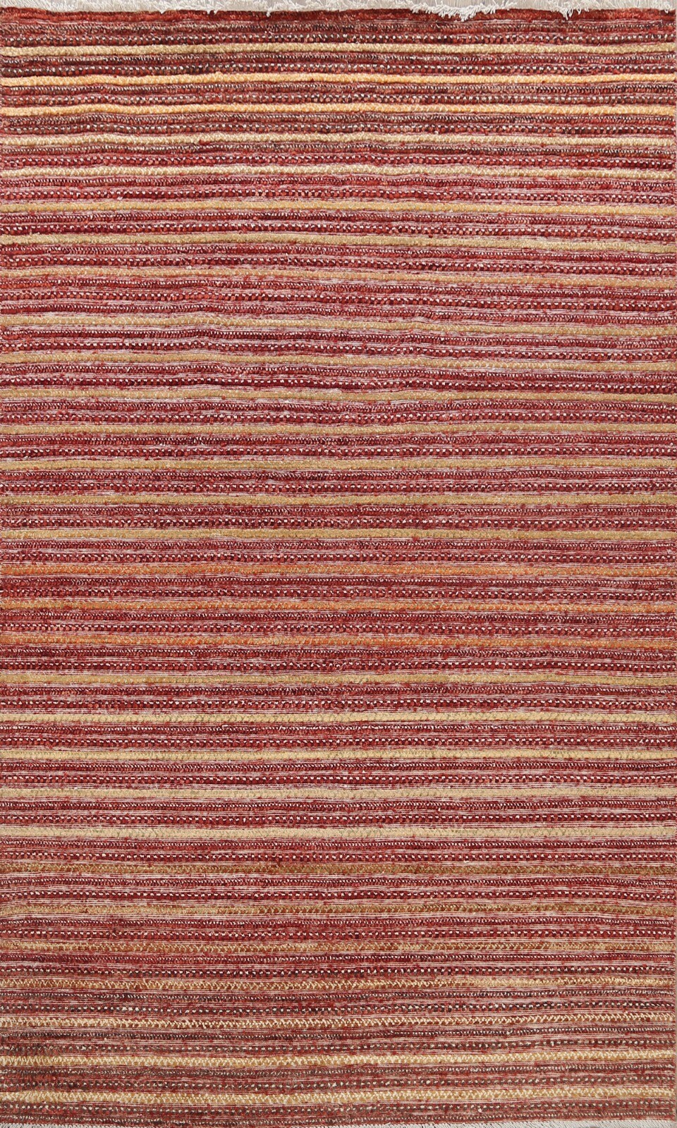Contemporary Geometric Gabbeh Oriental Area Rug Modern Hand-knotted Wool 5×8 new