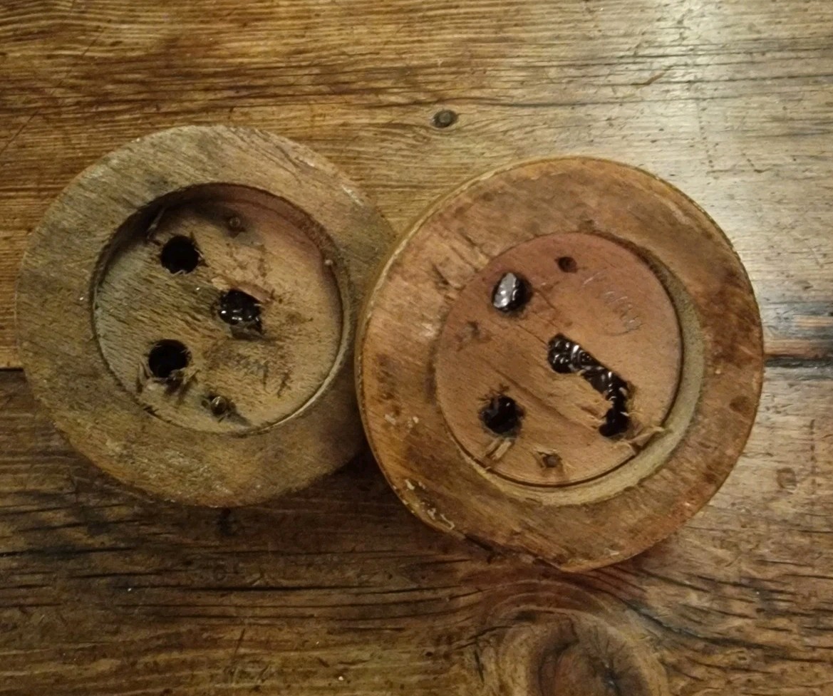 Crabtree Bakelite and China Dolly Switch on Beech Pattress. 1 Way. 2 Available