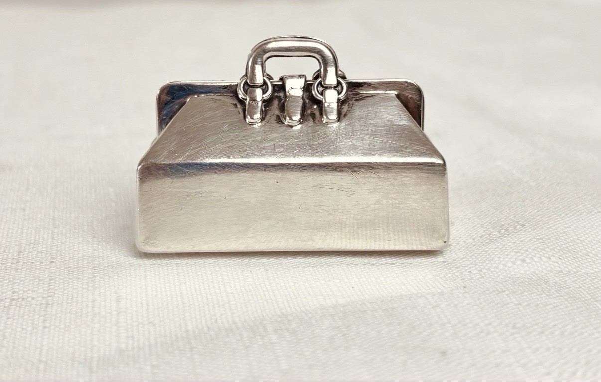 RARE Tiffany & Co Sterling Silver Doctor Bag Pill Box Trinket Purse 48g SET OF 4