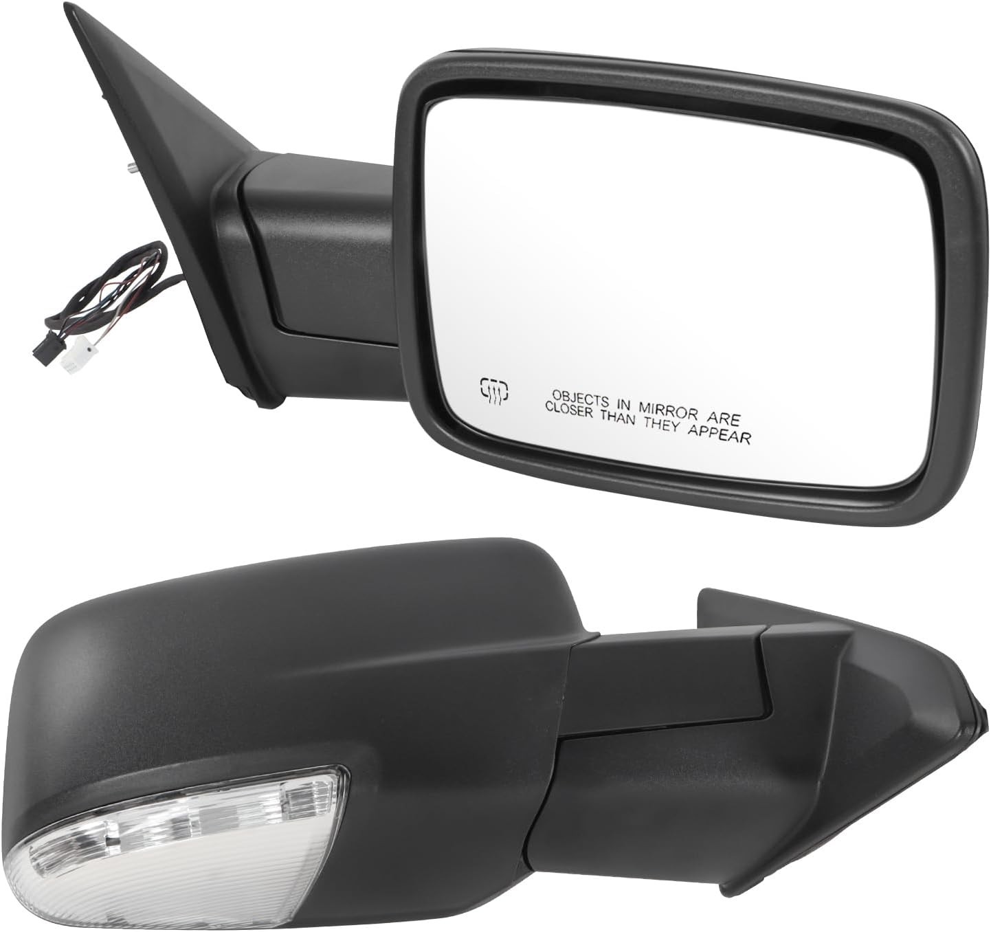 Right Passenger Side Door Mirror Compatible with 2009-2018 Ram 1500 2010-2018 Ra