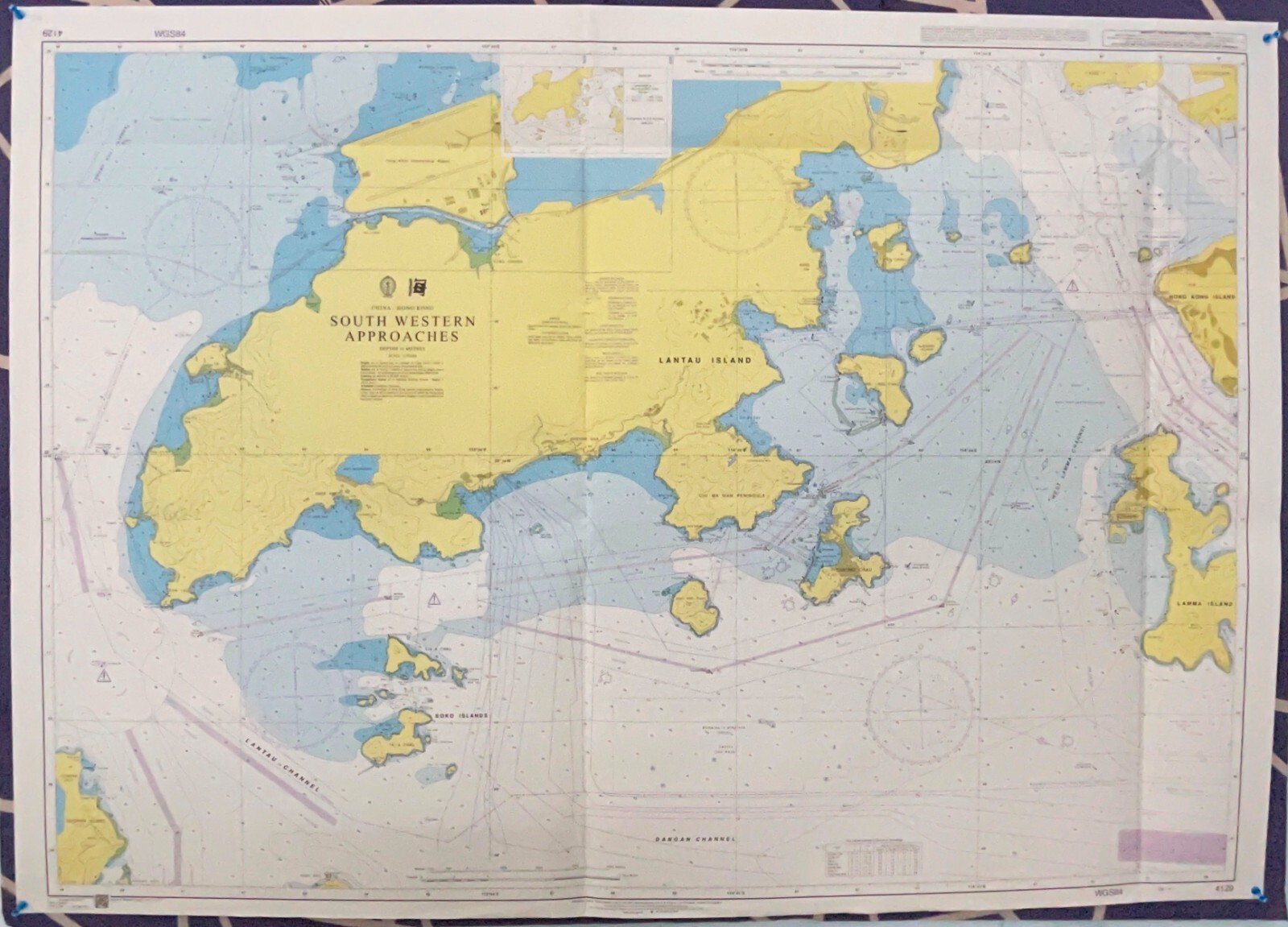 Admiralty 4410 Philippine Islands And Taiwan LUZON STRAIT Vintage Map Ship Chart