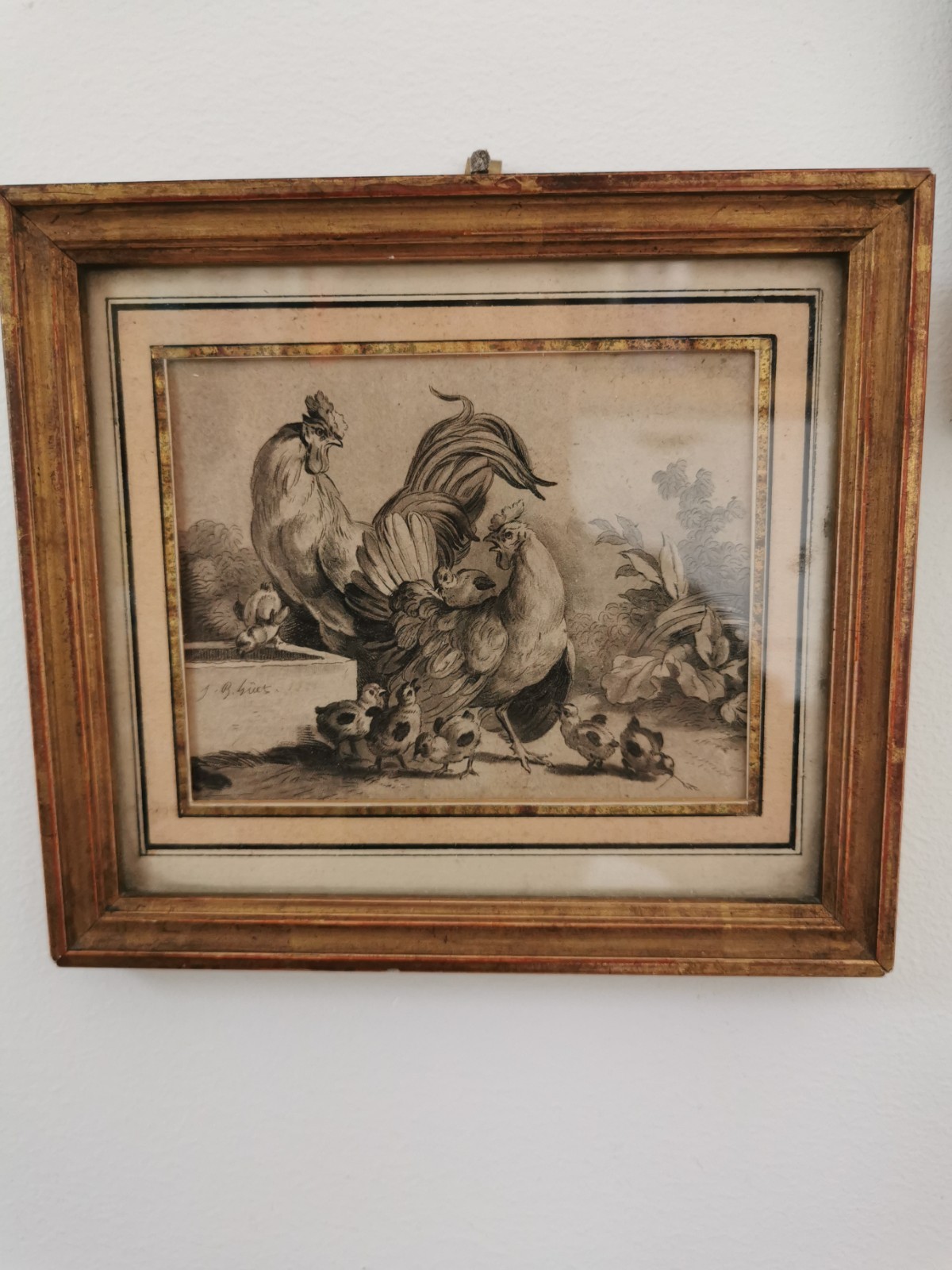 Lithographie de Jean-Baptiste Huet (1745-1811)