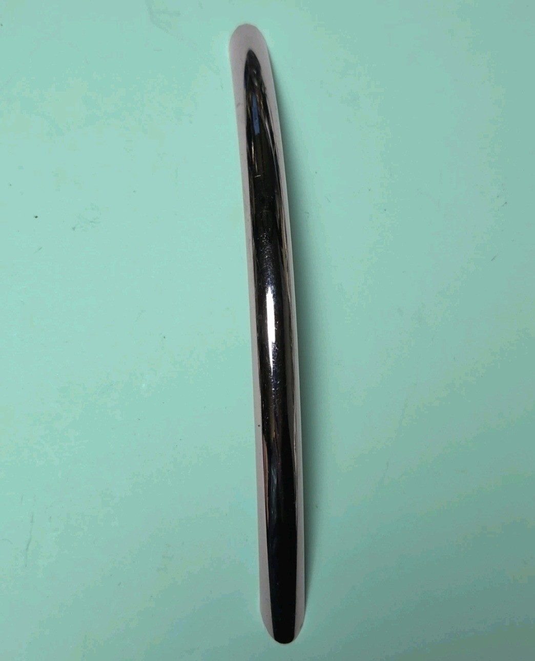 Vintage MCM Chrome Cabinet Pull Curved Drawer Handle 6” Atomic Style (6 Avail)