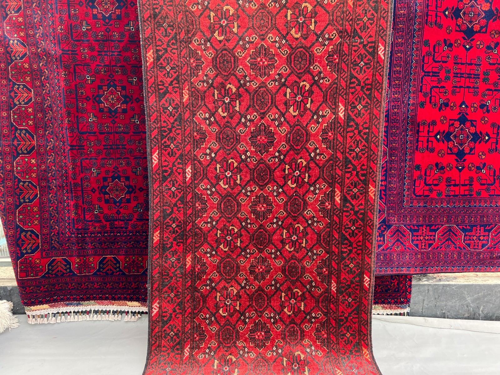 2’8 X 9’6 ft Vintage North Side of Afghanistan Turkoman Bashiry Runner