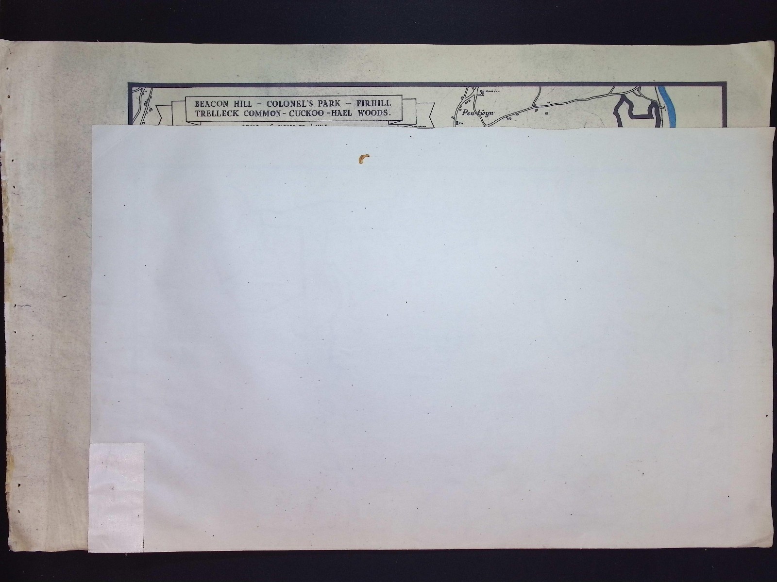 Original WWII National Fire Service Forestry Map – (Monmouthshire) – Area 20-B