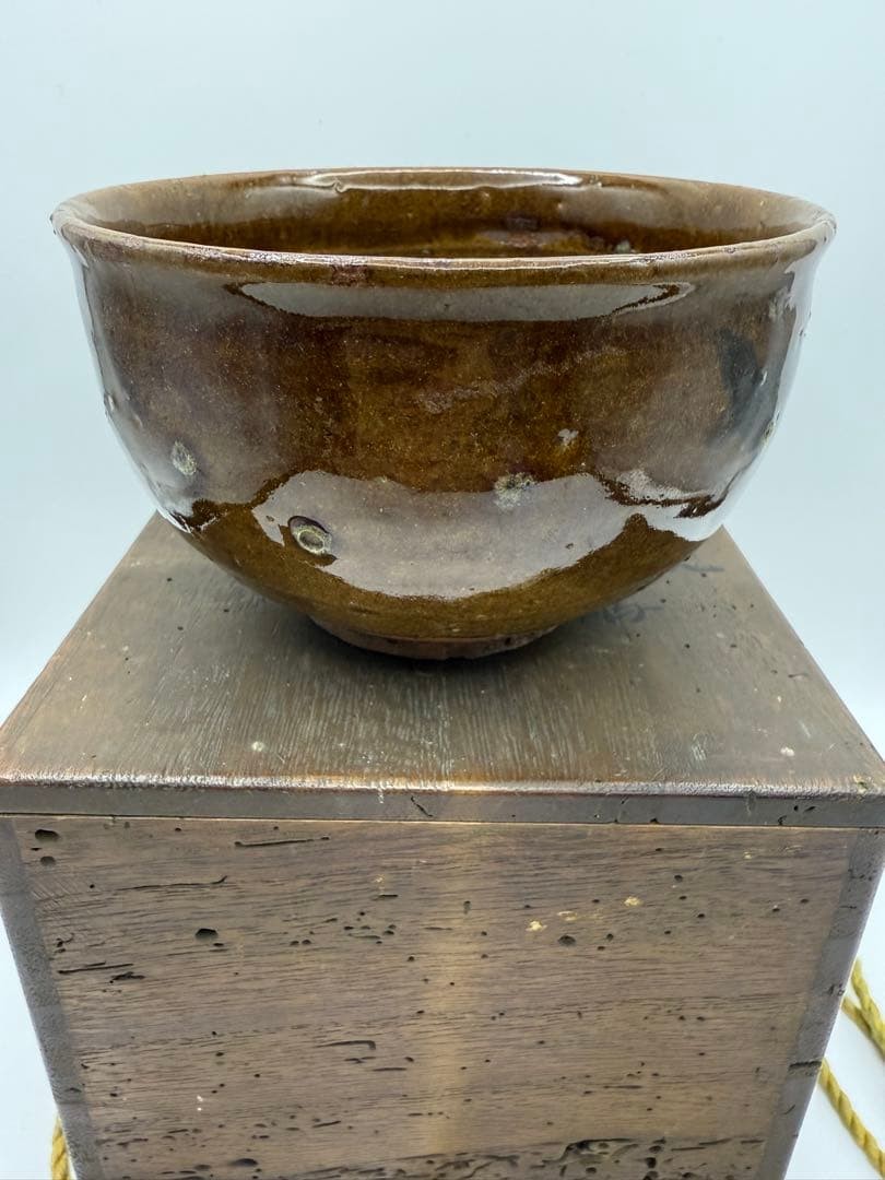 Karatsu Ware Matcha Tea Bowl Chawan 4.9in Wood Box