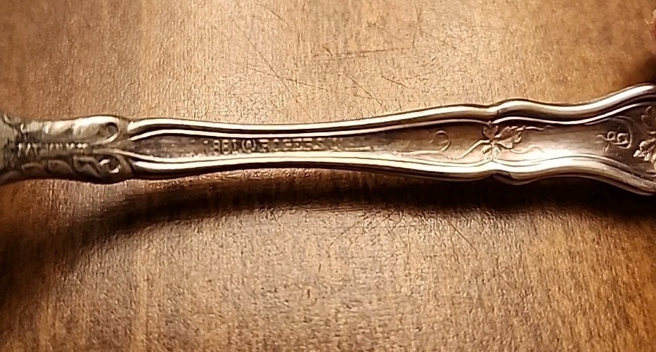1881 Rogers A1 Isabella Pattern Silverplate Teaspoon Grapes 6″ Vintage Antique