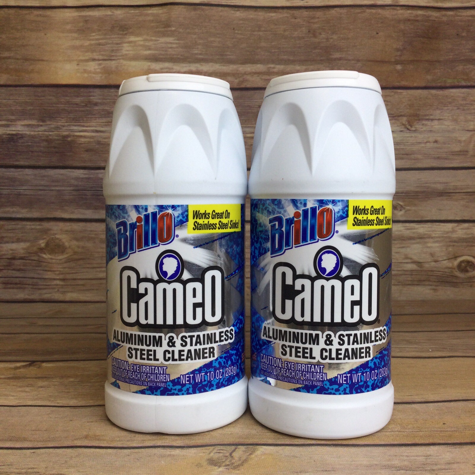 (2) 10 oz (OLD FORMULA) Brillo Cameo Aluminum & Stainless Steel Cleaner