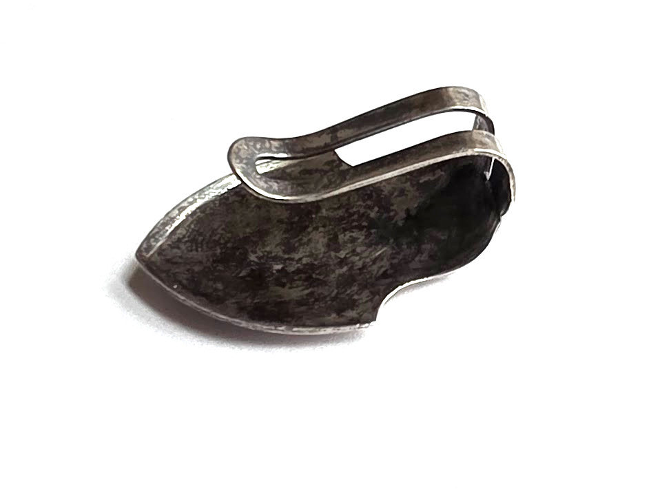 Ornate Sterling Silver Napkin Clip Art Nouveau Floral Antique Original
