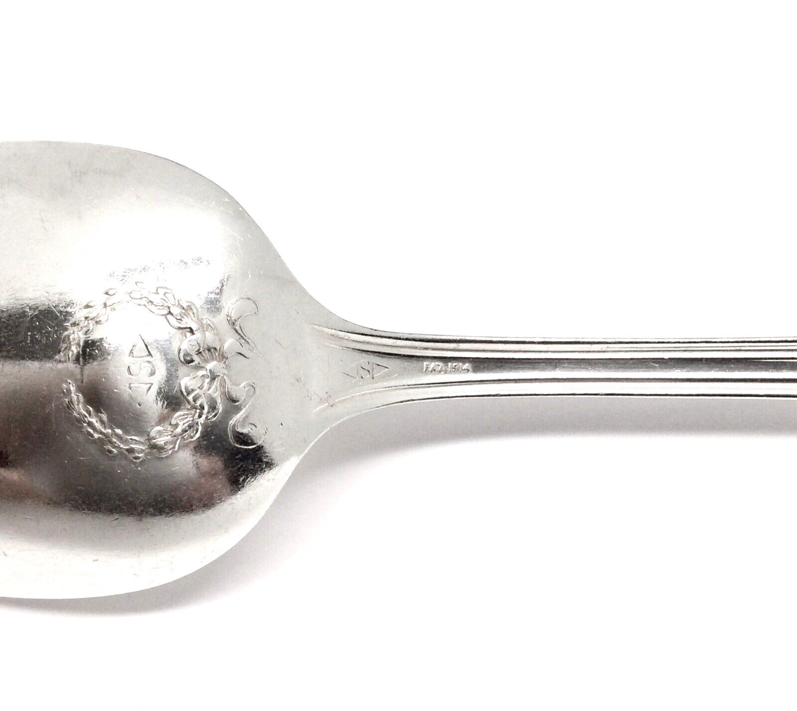 Antique 1914 E.H.H. Smith ELIZABETH Silverplate Serving Spoon 8 1/4″ Flatware