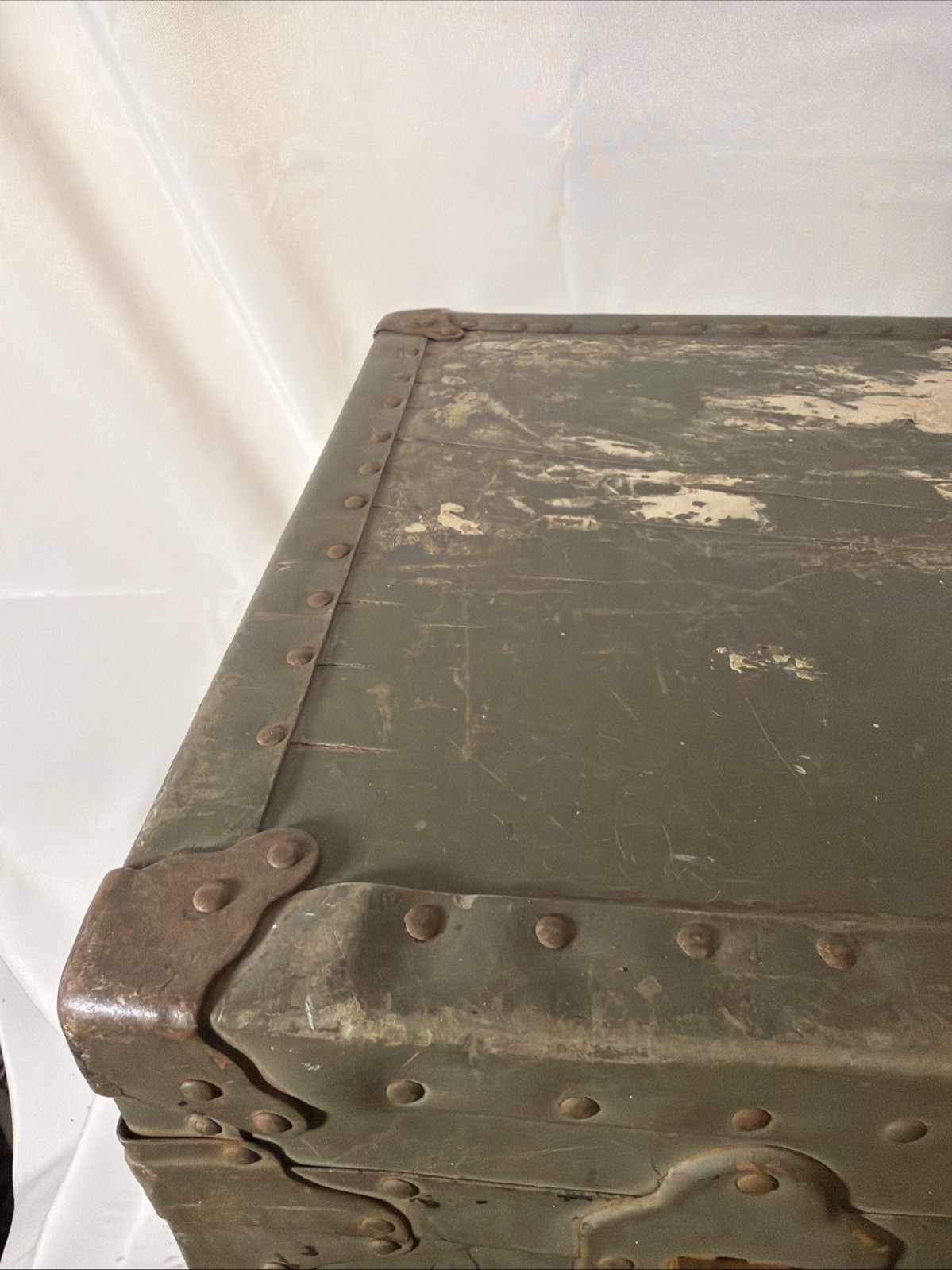 Kleber Trunk Dated June 12 1940’s WW2 Era Military Footlocker Trunk AS SEEN!!!