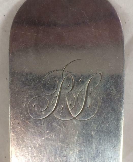 R & W Wilson Coin Silver Dinner, Serving ,Table Spoon 9″ Philadelphia