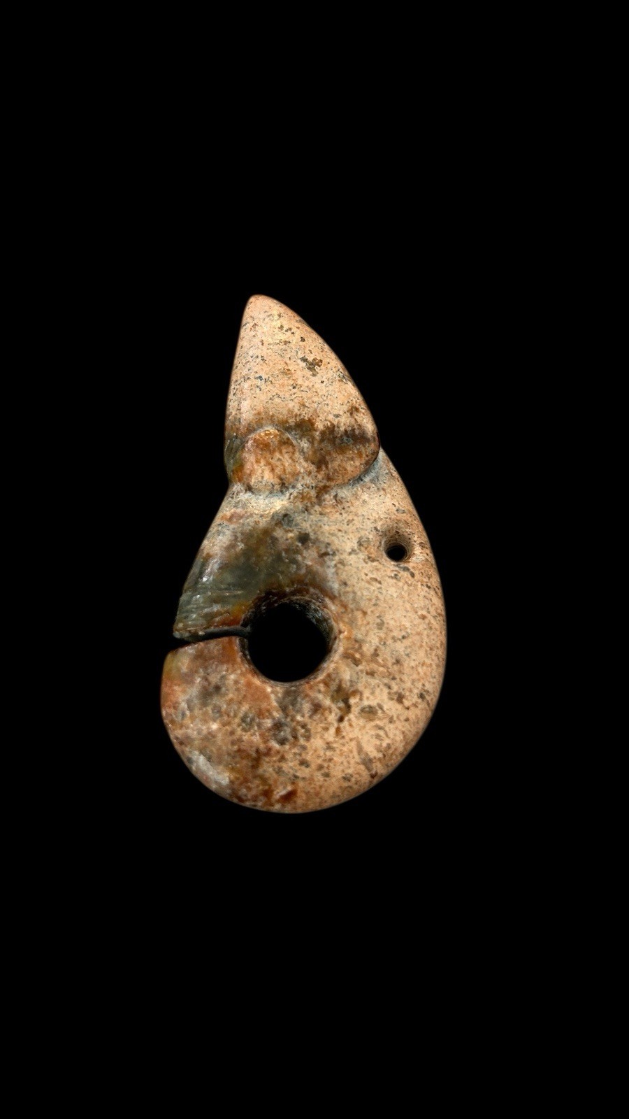 #0107: Antique Hongshan Culture Jade Pig Dragon Pendant Neolithic Period 红山文化玉猪龙