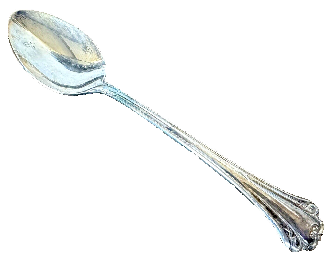 1 Table Serving Spoon RLM4 Royal Limited Silverplate Korea 8 1/4″ Plumes RLZ
