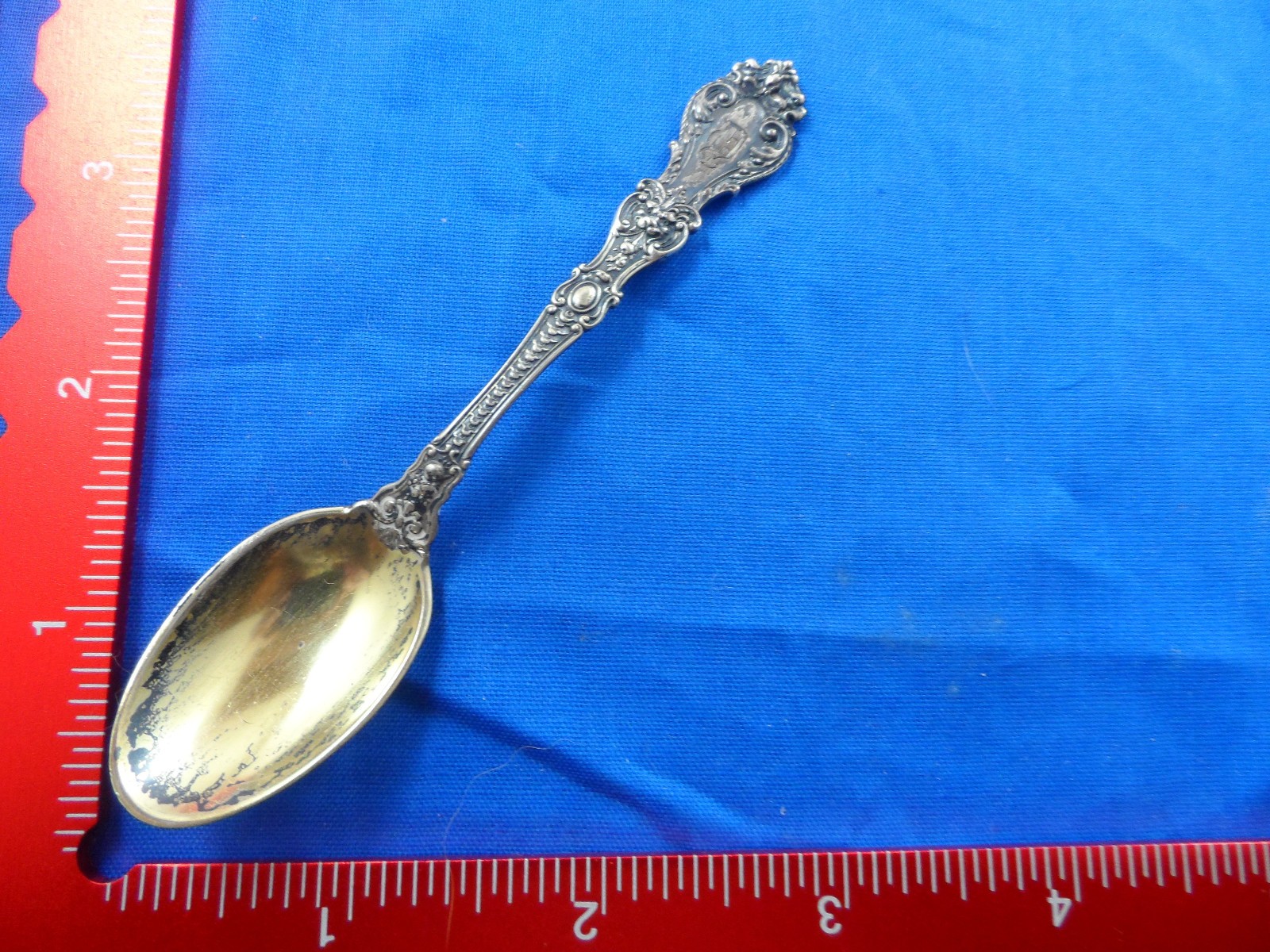 Antique Gorham Sterling Silver Henry II 1900 Demitasse Spoon 4-1/4″ Shreve Mark