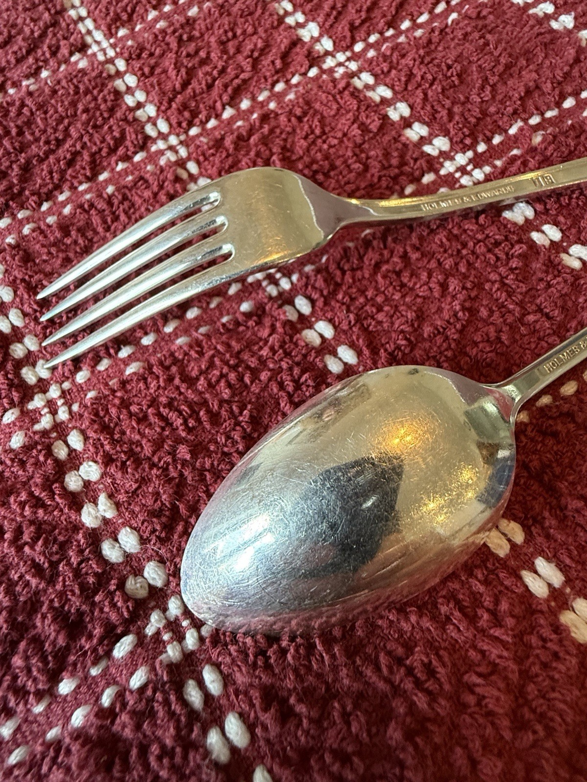 Holmes and Edwards Silverplate Spring Garden Youth Fork and Spoon