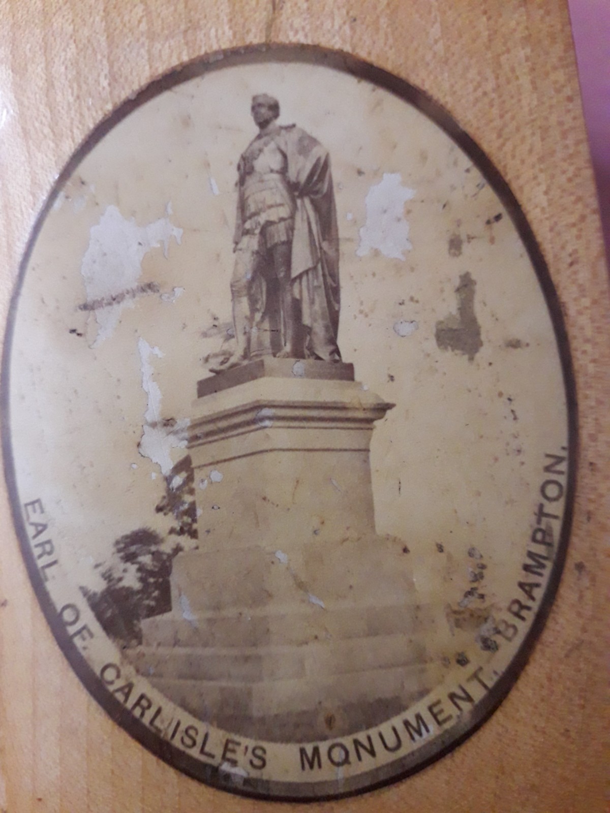 Mauchline Ware Book of Common Prayer Earl of Carlisle Monument Brampton 1883