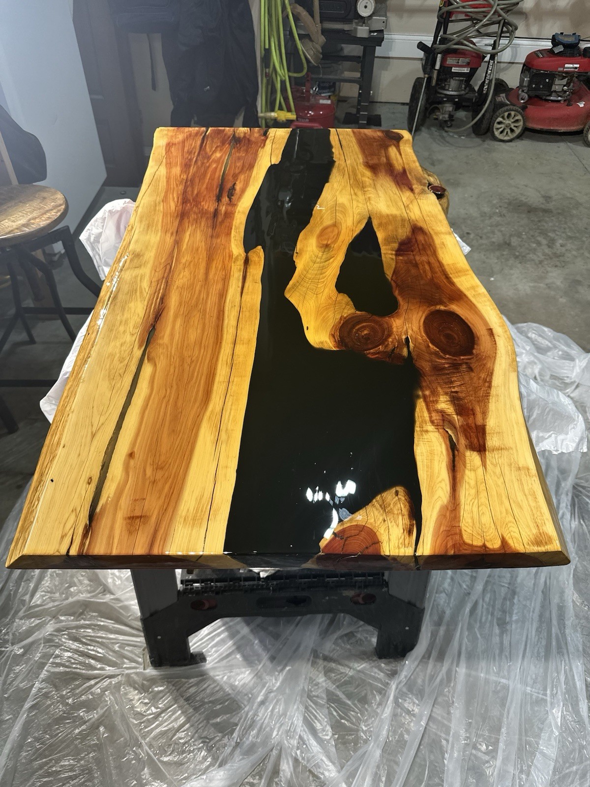 Black River Cedar Coffee Table 3’/4’ Epoxy Resin Coffee Table