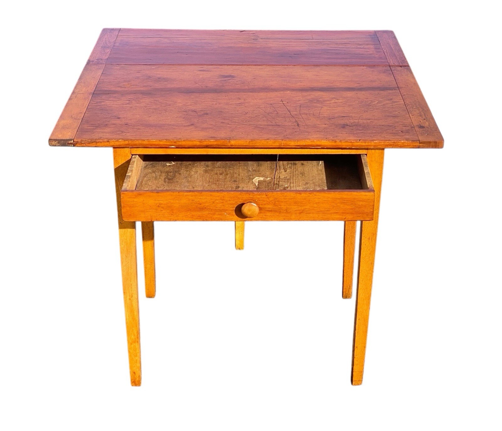 Antique Hepplewhite Drop Leaf Tavern Table / Bakers Table