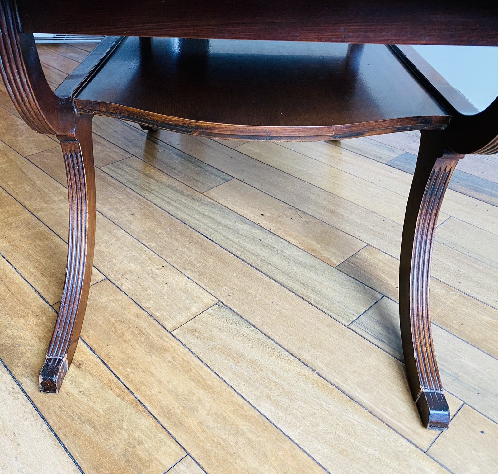 Duncan Phyfe style Mahogany Coffee Table Hand painted